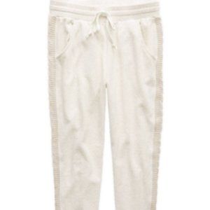 Aerie cream cuffed sweatpants